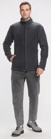 Куртка ТАЙФУН флис (серый)