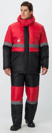 Костюм МЕГРЕС-2 зимний с ПК (красный/черный)