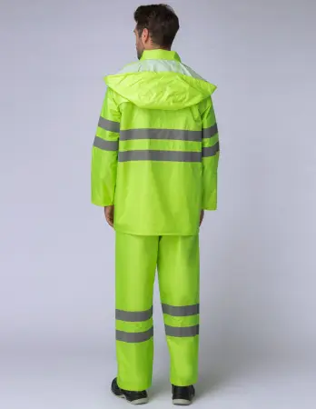 Костюм влагозащитный сигнальный СОП с БР (лимонный)