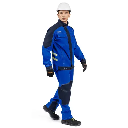 Куртка РЕЙН (васильковый/т.синий/лайм)