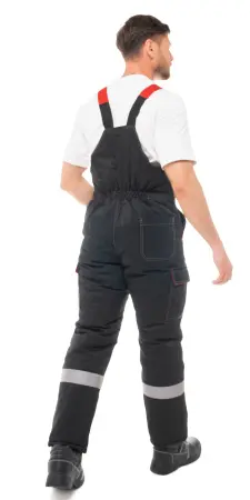 Костюм АНТЕЙ зимний с ПК (черный/красный)