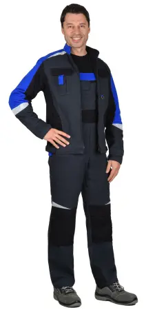 Костюм СИРИУС-ФАВОРИТ-МЕГА с ПК (серый/черный/васильковый) Костюм СИРИУС-ФАВОРИТ-МЕГА с ПК (серый/черный/васильковый)