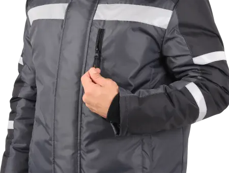 Костюм РОУД зимний с ПК (т.серый/черный)