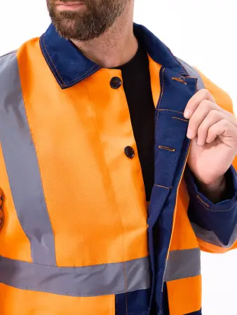 Костюм СКАНДИН с ПК (оранжевый/т.синий)