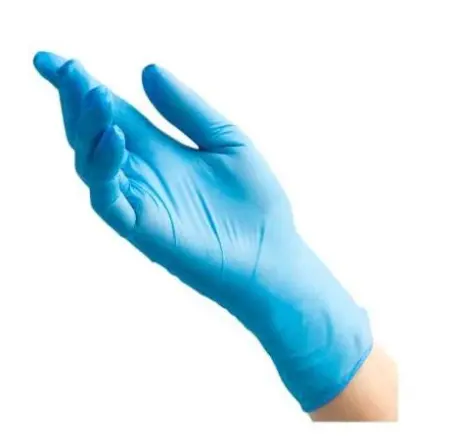 Перчатки BENOVY одноразовые нитриловые 50 пар (голубой)
