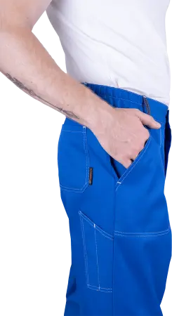 Костюм КМ-10 ЛЮКС летний с БР (василек/т.синий)