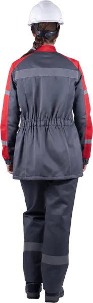 Костюм РОУД женский с БР (серый/красный)