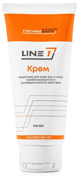 Крем LINE 1 защитный для кожи рук и лица комбинированного (универсального) действия 100 мл Крем LINE 1 защитный для кожи рук и лица комбинированного (универсального) действия 100 мл