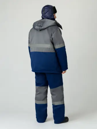 Костюм ПРОФИ-НОРД зимний с ПК (т.синий/серый)