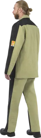 Костюм сварщика комб. 2 кл.защиты с БР (хаки/черный)