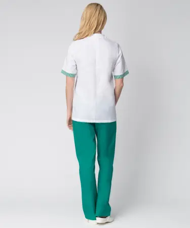 Костюм НАДЕЖДА женский с БР (зеленый/белый)