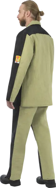 Костюм сварщика комб. 2 кл.защиты с БР (хаки/черный)