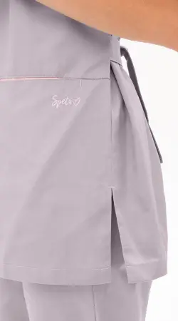 Костюм САНДРА женский с БР (серый/розовый) женские медицинские