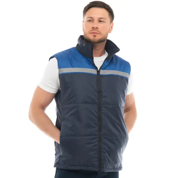 Жилет МАСТЕР зимний с СОП (синий/васильковый)