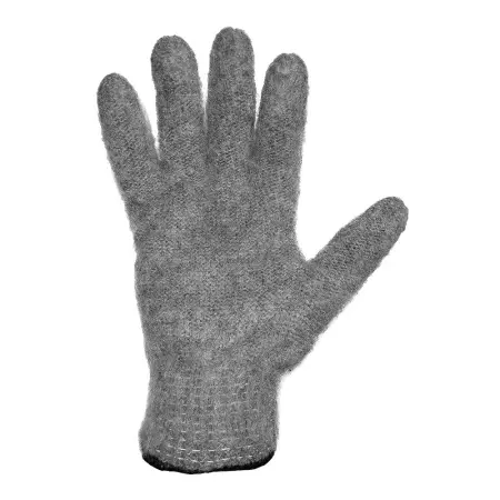 Перчатки шерстяные одинарные с внутренним начесом 10 класс (серый)
