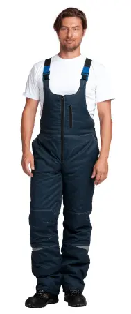 Костюм КМ-10 ЛЮКС зимний c ПК (василек/т.синий)