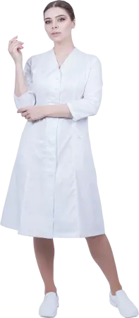 Халат ПАОЛА (белый) женские медицинские