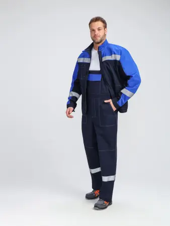 Костюм БРИГОТЕК-2 СОП с ПК (т.синий/васильковый)