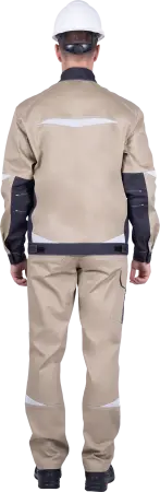 Куртка ТУРБО SAFETY (бежевый/т.серый) Куртка ТУРБО SAFETY (бежевый/т.серый)