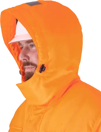 Костюм БРАЙТ зимний с ПК (оранжевый/синий)