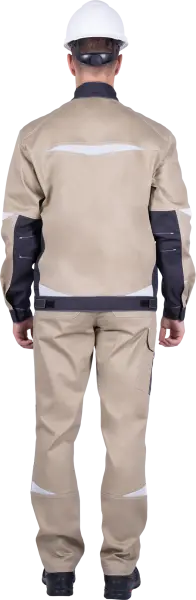 Куртка ТУРБО SAFETY (бежевый/т.серый) Куртка ТУРБО SAFETY (бежевый/т.серый)