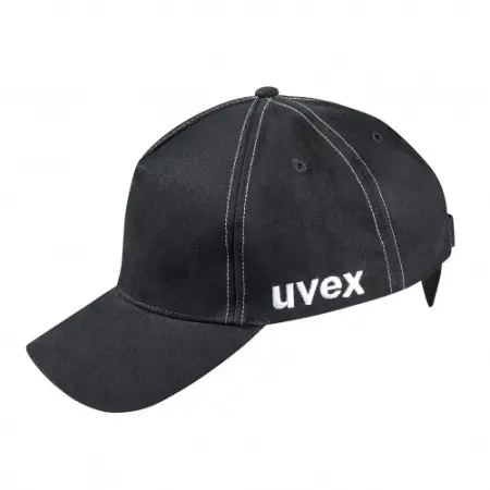 Каскетка защитная UVEX Ю-КЭП СПОРТ с длинным козырьком (черный)