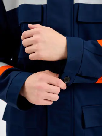 Костюм ЭНЕРГИЯ-А 13,2 кал. с БР (т.синий/оранжевый)