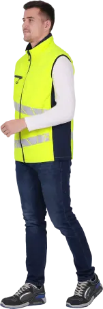Жилет ACTIVE утепленный (желтый/синий)
