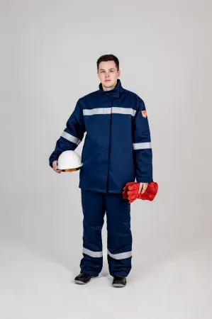 Костюм ГЕФЕСТ-СОП 2 кл.защиты пл 420 с БР (черный)