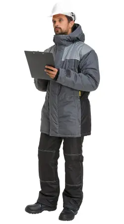 Куртка RONTA KR930 зимняя (т.серый/черный/св.серый)