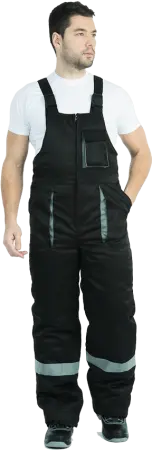 Костюм БАЙКАЛ зимний с ПК (серый/чёрный) Костюм БАЙКАЛ зимний с ПК (серый/чёрный)