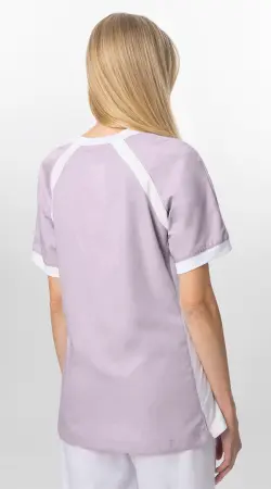 Блуза БЕРТИ женская (розовый/белый) женские медицинские