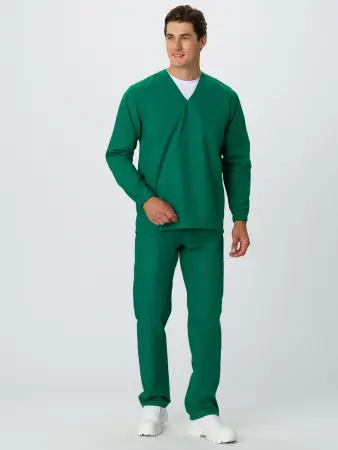 Костюм ХАССП-БАЗА с БР (т.зеленый) мужские медицинские Костюм ХАССП-БАЗА с БР (т.зеленый) мужские медицинские