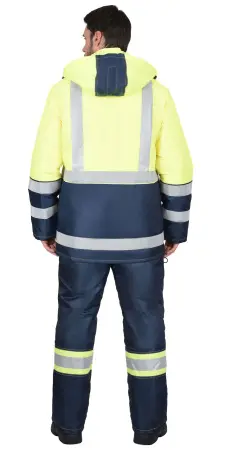 Куртка СИРИУС-ТЕРМИНАЛ СОП зимняя (синий/лимонный)