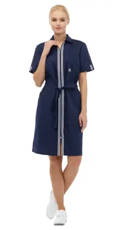 Халат АУРА женский (т.синий) женские медицинские