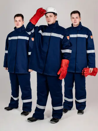 Костюм ГЕФЕСТ-СОП 2 кл.защиты пл 420 с БР (черный)