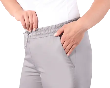 Костюм САНДРА женский с БР (серый/розовый) женские медицинские