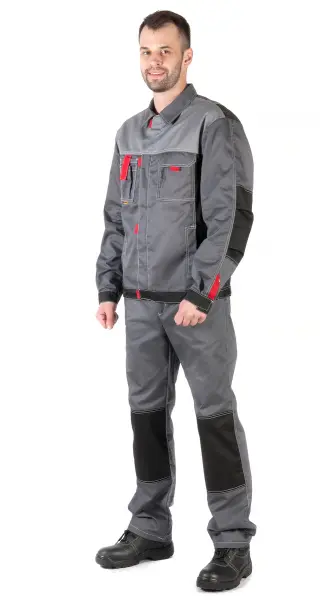 Костюм RONTA KS212 с ПК (серый/черный/красный)