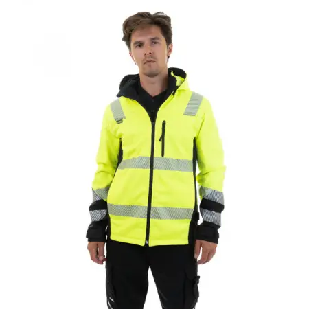 Куртка Brodeks Softshell KS 227 сигнальная (желтый/черный)