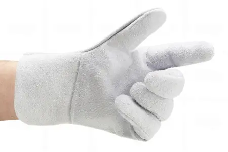 Перчатки спилковые (белый)