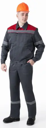 Костюм ЛЕГИОНЕР-2 СОП с ПК (т.серый/красный)