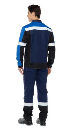 Костюм ВИВАТ с БР (т.синий/васильковый/черный)