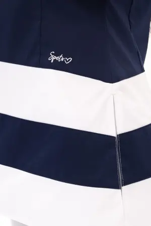 Блуза ЛИНА женская (синий/белый) женские медицинские