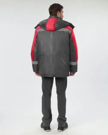 Куртка ЛИГОР СОП зимняя (т.серый/красный) Куртка ЛИГОР СОП зимняя (т.серый/красный)