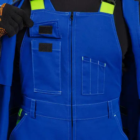 Полукомбинезон РЕЙН (василек/т.синий/лайм)