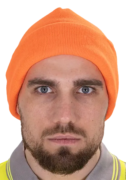 Шапка трикотажная двойная (оранжевый)