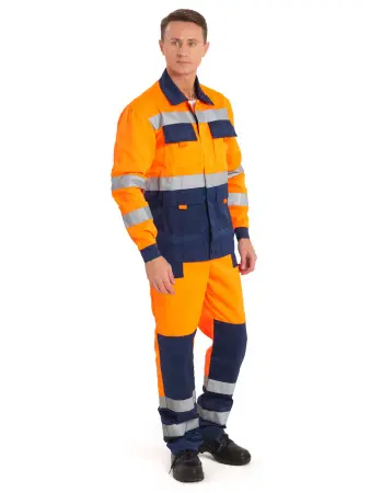 Костюм ЗАРНИЦА СОП с ПК (оранжевый/т.синий)
