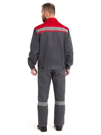 Костюм НОВА с СОП с ПК (т.серый/красный) Костюм НОВА с СОП с ПК (т.серый/красный)
