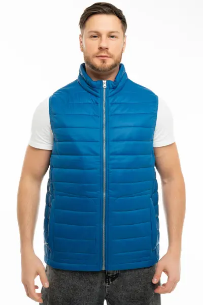 Жилет J-01 зимний (васильковый/лимонный)