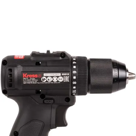 Аккумуляторная дрель-шуруповерт KRESS KU212.1 20В 50Нм 2х2А/ч